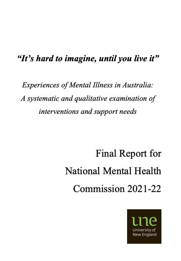 Final Report for National Mental Health Commission 2021-22