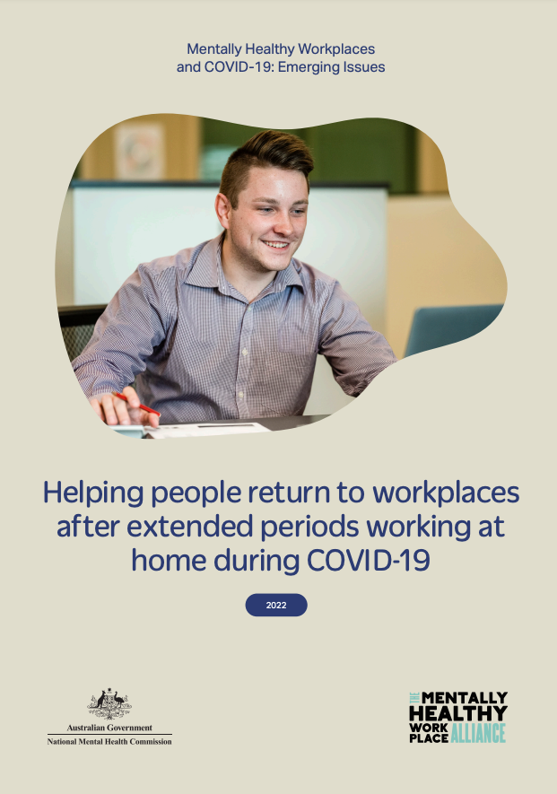 Helping people return to workplaces after extended periods working at home during COVID-19