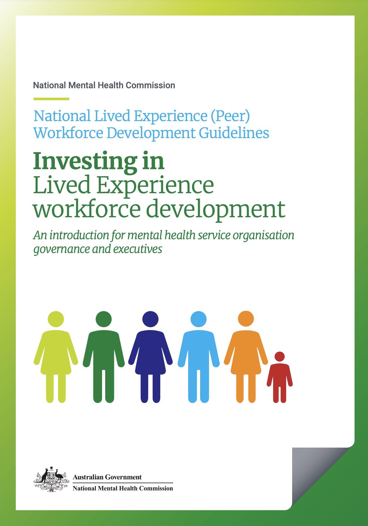 National Lived Experience (Peer) Workforce Development Guidelines, Investing in Lived Experience workforce development