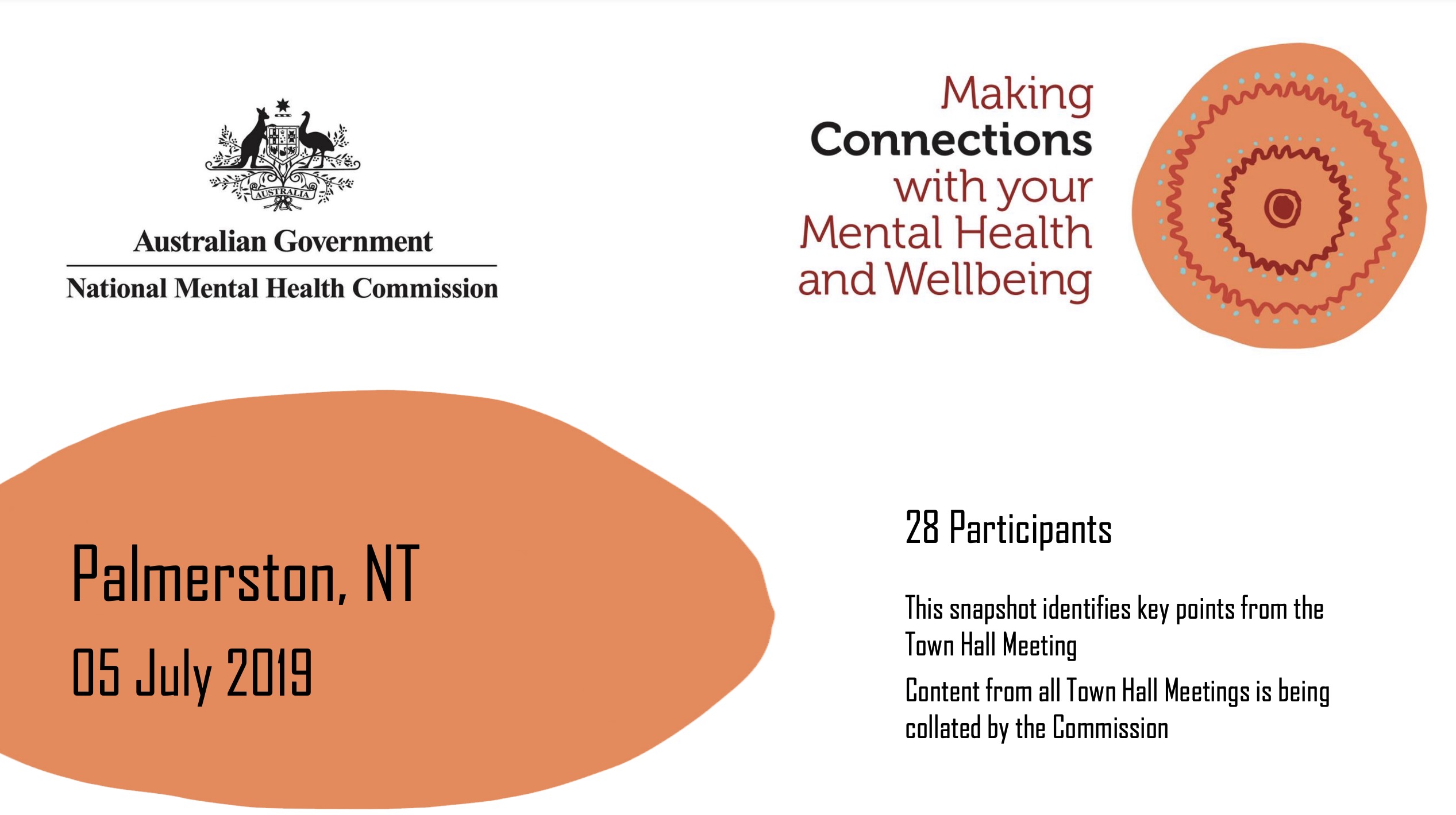 Making Connections with your Mental Health and Wellbeing, Palmerston, NT