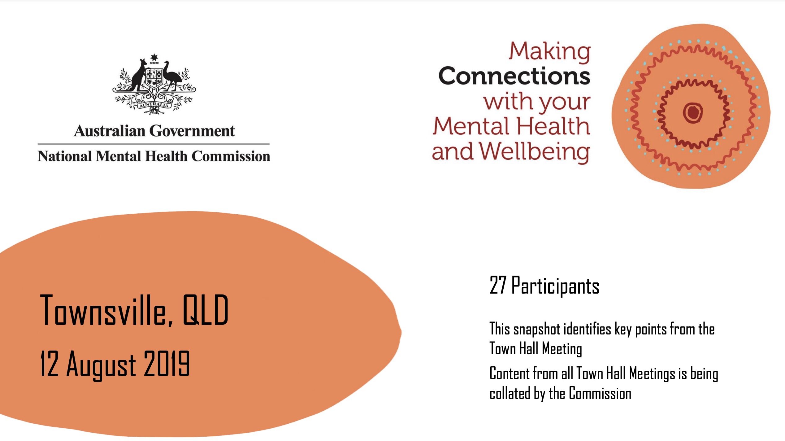 Making Connections with your Mental Health and Wellbeing, Townsville, QLD
