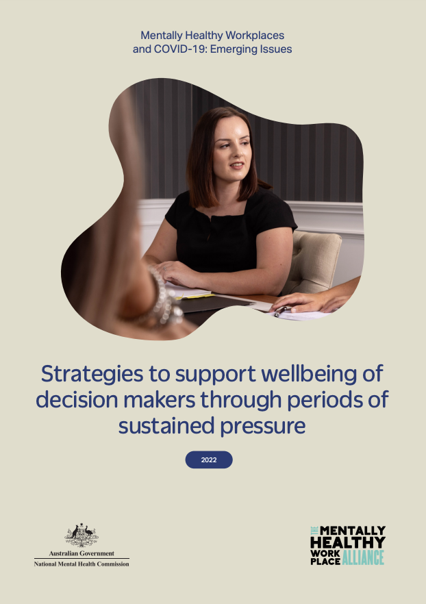Mentally Healthy Workplaces and COVID-19: Emerging Issues