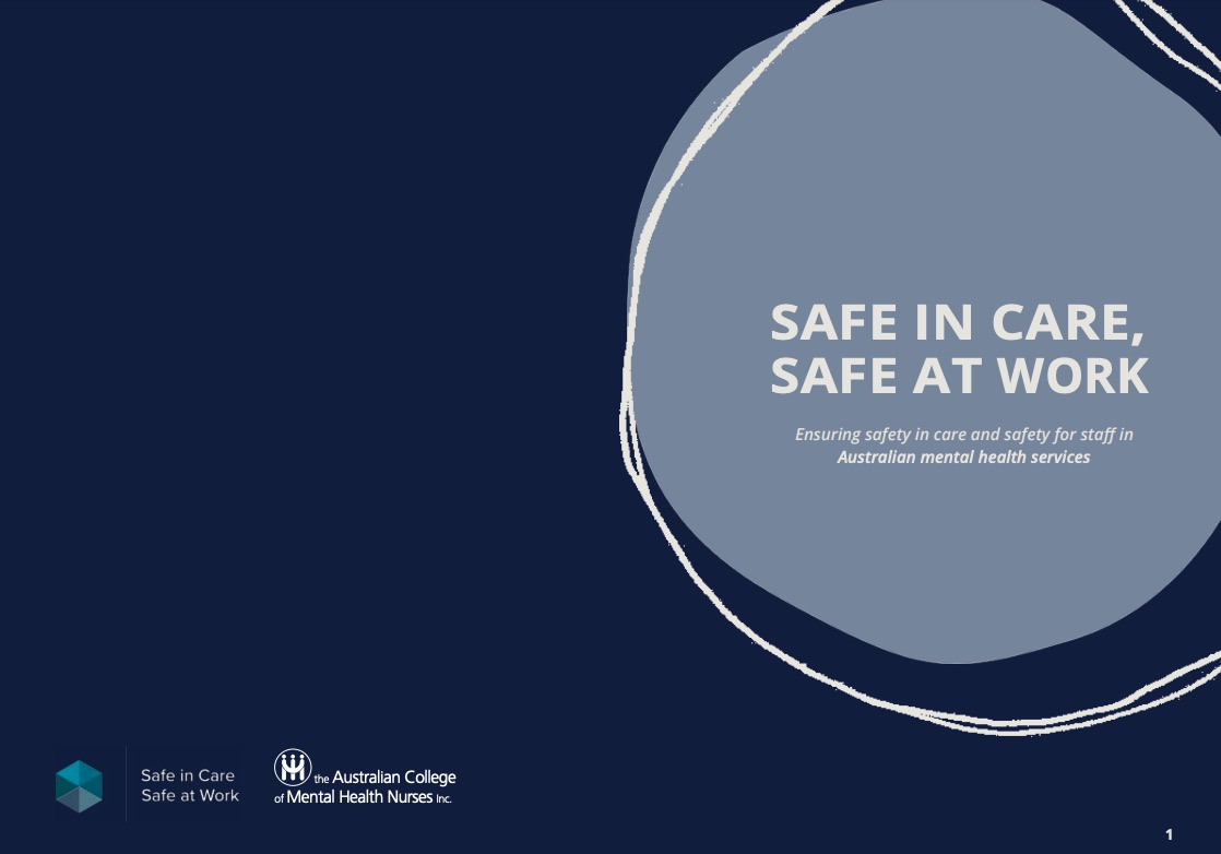 SAFE IN CARE, SAFE AT WORK