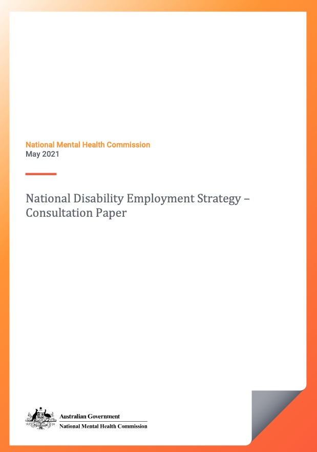 National Disability Employment Strategy - Consultation Paper