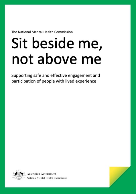 Sit beside me, not above me