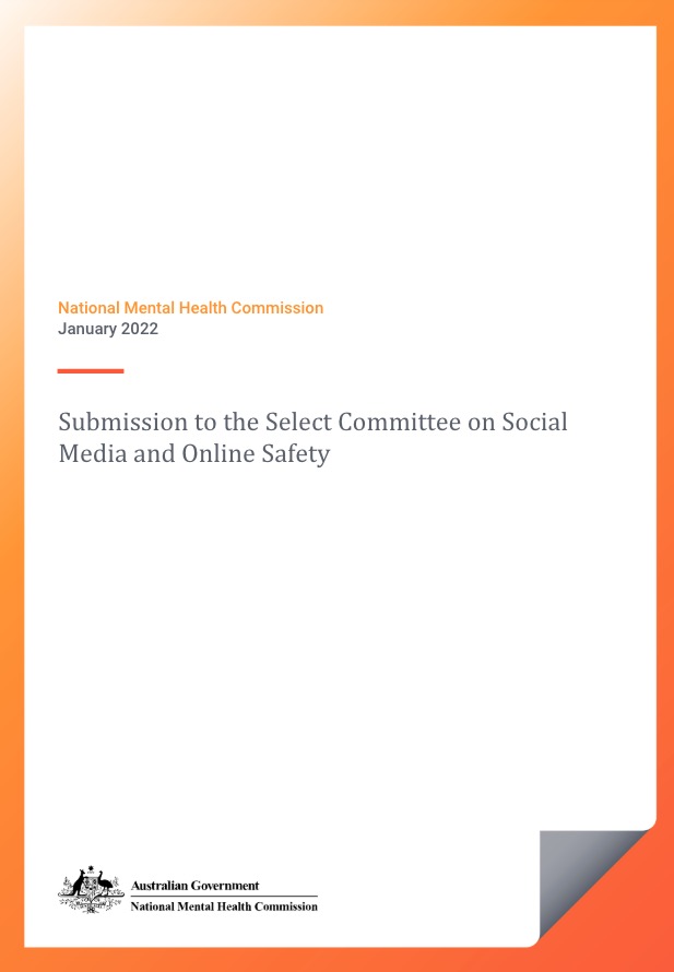 Submission to the Select Committee on Social Media and Online Safety