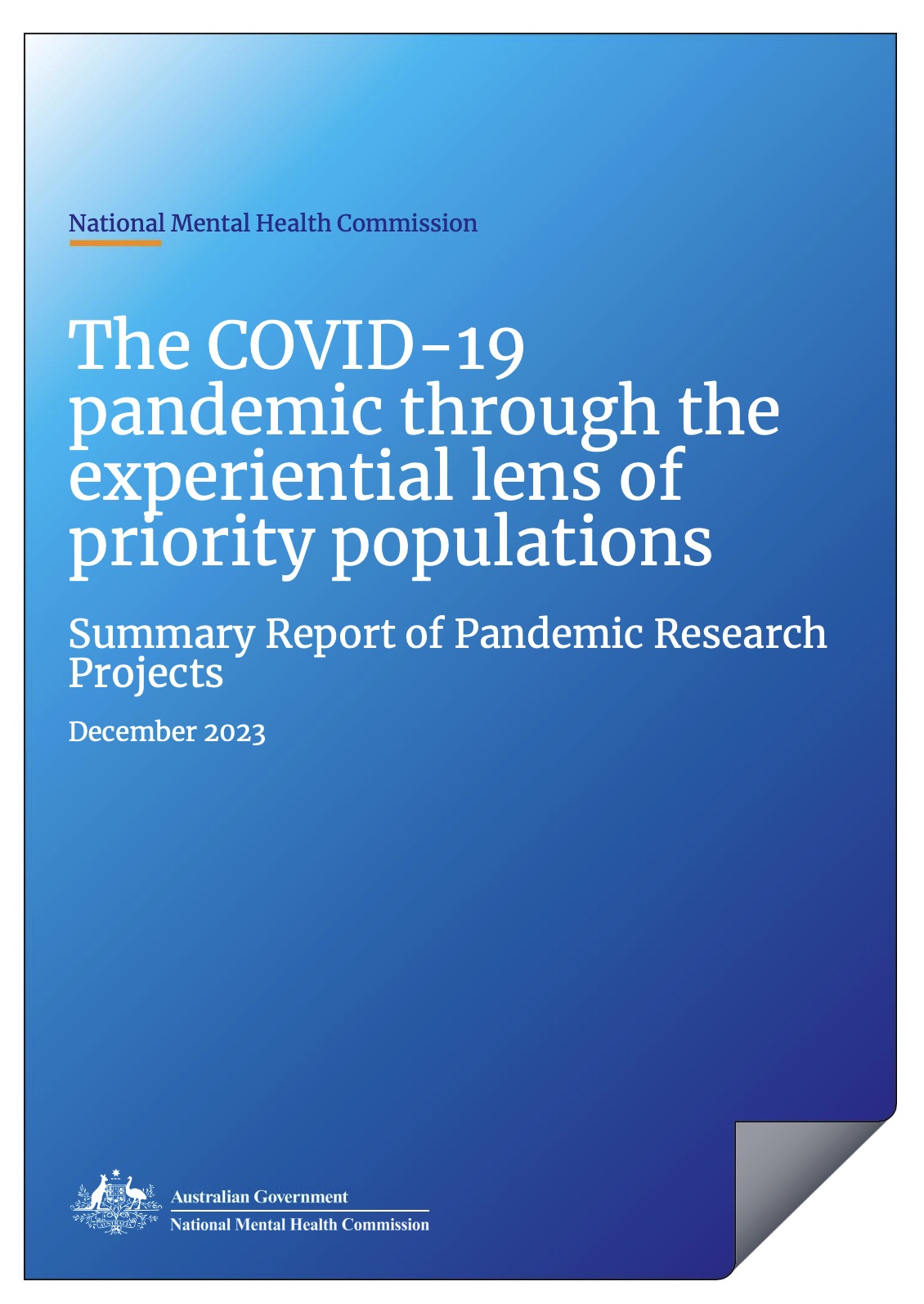 Summary Report of Pandemic Research Projects