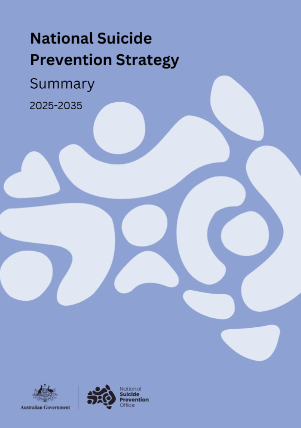 Covre of the Summary of the National Suicide Prevention Strategy 2025-2035