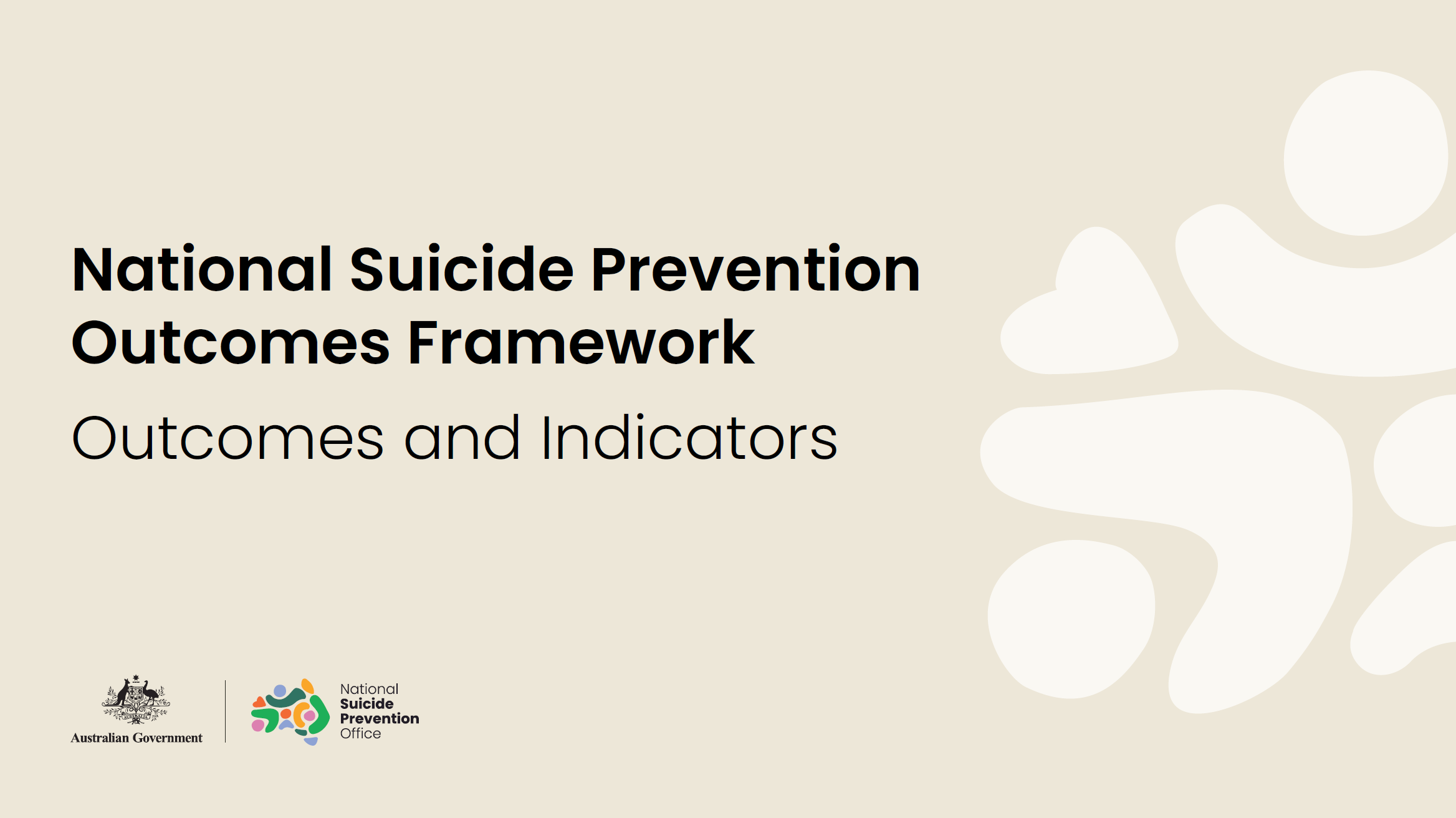 Cover page of the Outcomes Framework Outcomes and Indicators