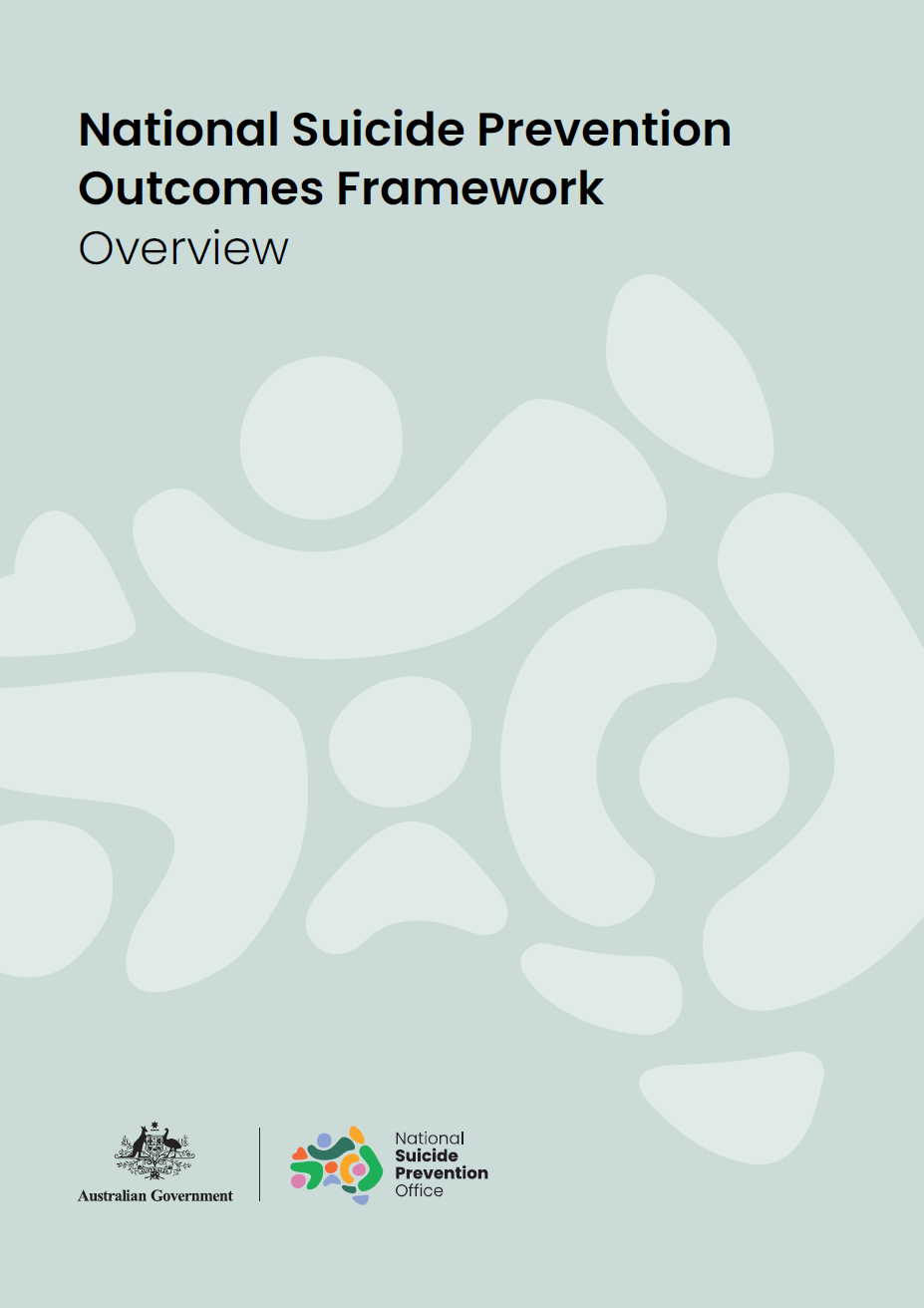 Cover page for National Suicide Prevention Outcomes Framework Overview