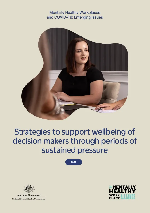 Mentally Healthy Workplaces and COVID-19: Emerging Issues