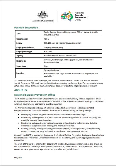 Position description