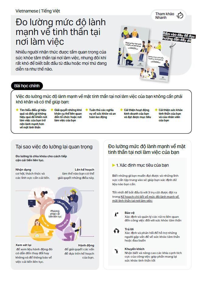 First page of quick reference guide