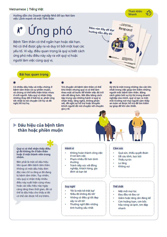 First page of quick reference guide
