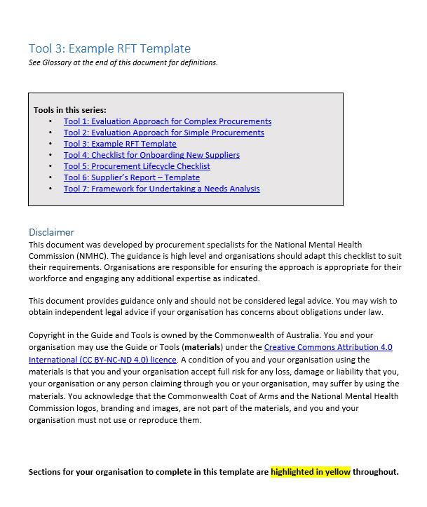 First page of resource