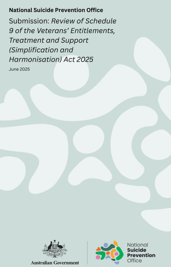 Cover of the Submission to the Defence and Veteran Services Commission Submission