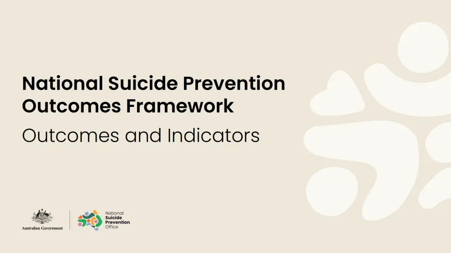 Cover page of the Outcomes Framework Outcomes and Indicators