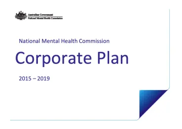 Corporate Plan 2015 - 2019