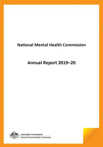 Title page of Annual Report 2019-20