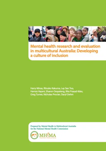 Mental health research and evaluation in multicultural Australia: Developing a culture of inclusion