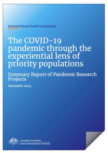 Summary Report of Pandemic Research Projects