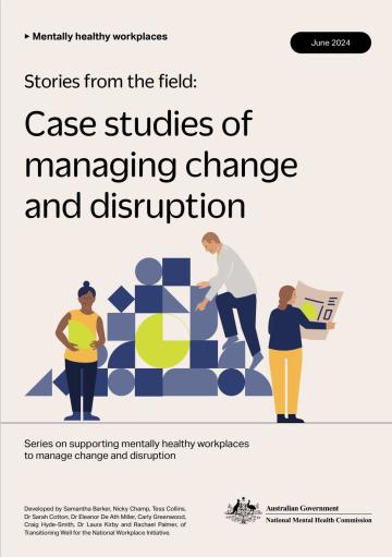 Cover of guide with illustration of people working and text title 