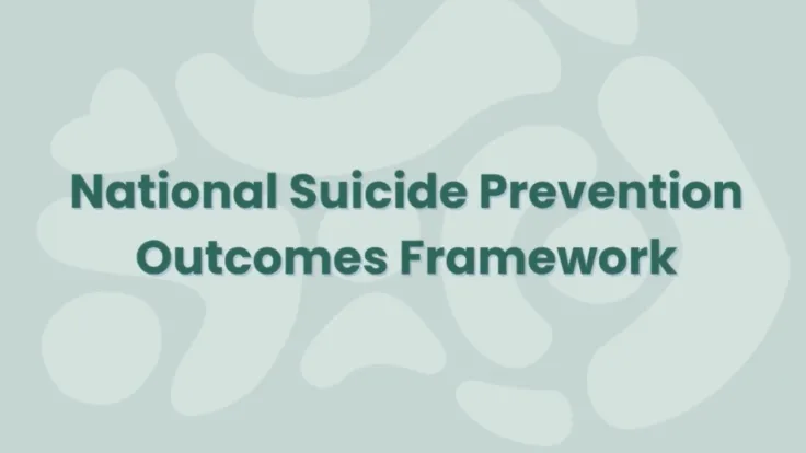 Cover page, National Suicide Prevention Outcomes Framework video