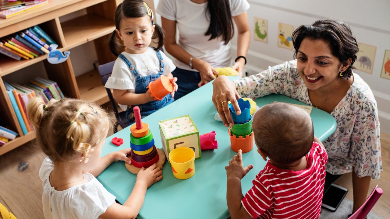 Group of children at childcare